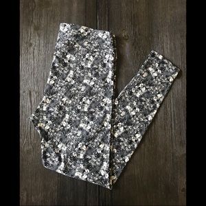 LuLaRoe TC Black White Gray Leggings